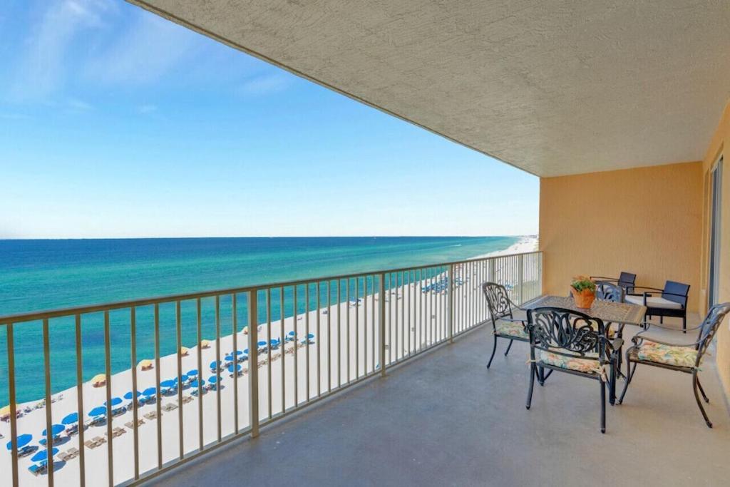 Treasure Island 707 - Gulf Front, Sunset Views, Heated Resort Pool & Hot Tub! Panama City Beach Buitenkant foto