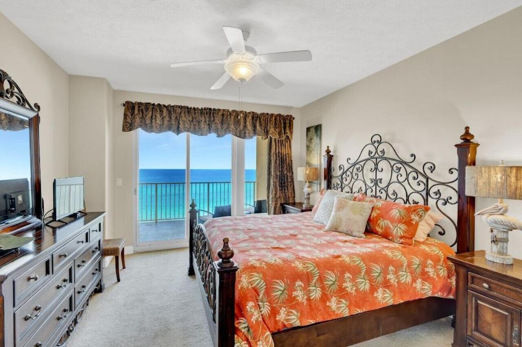 Treasure Island 707 - Gulf Front, Sunset Views, Heated Resort Pool & Hot Tub! Panama City Beach Buitenkant foto